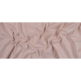Salmon and White Candy Striped Stretch Cotton Woven