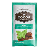 Cocoa Classics Mint and Chocolate Cocoa Mix Packet 1.25 oz. - 72/Case