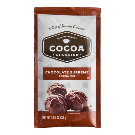 Cocoa Classics Chocolate Supreme Cocoa Mix Packet - 72/Case