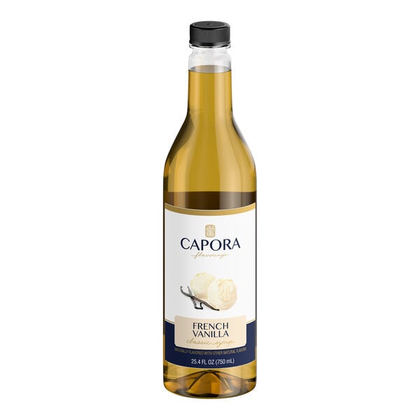 Capora French Vanilla Flavoring Syrup 750 mL - 6/Case