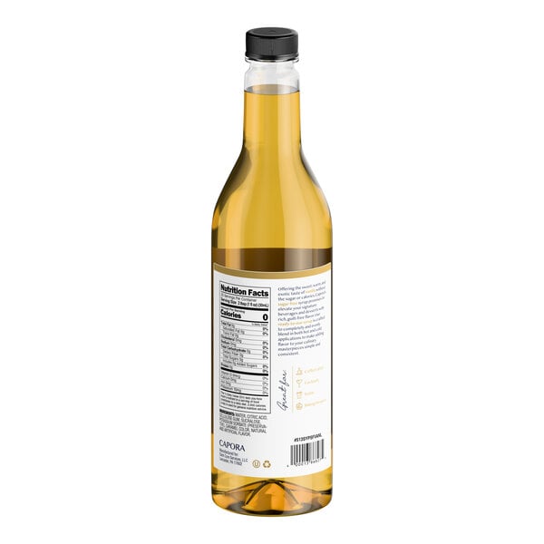 Capora Sugar-Free Vanilla Flavoring Syrup 750 mL - 6/Case
