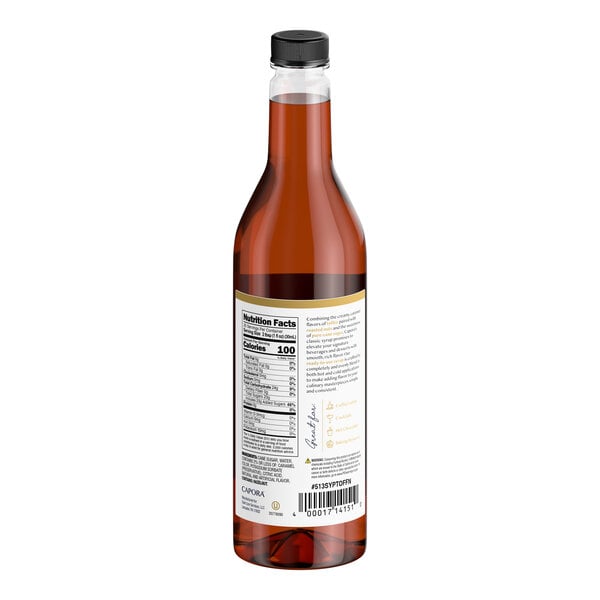 Capora Toffee Nut Flavoring Syrup 750 mL - 6/Case