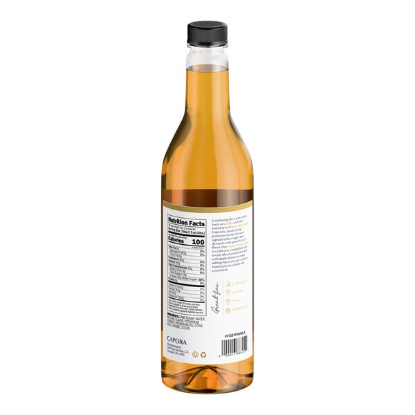 Capora Vanilla Flavoring Syrup 750 mL - 6/Case