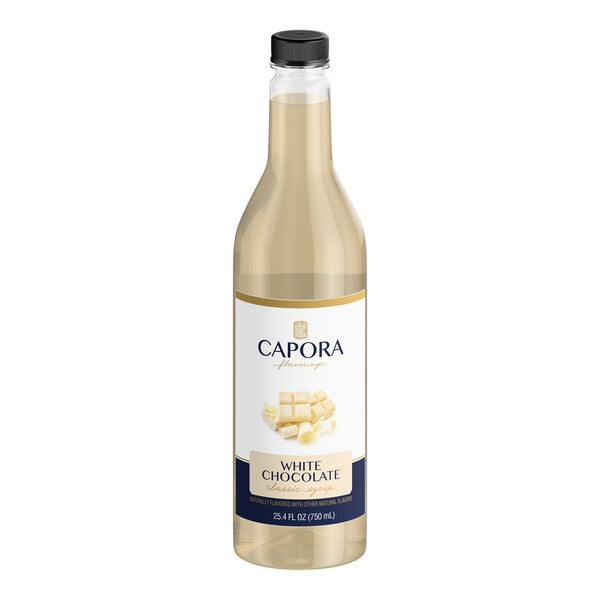 Capora White Chocolate Flavoring Syrup 750 mL - 6/Case