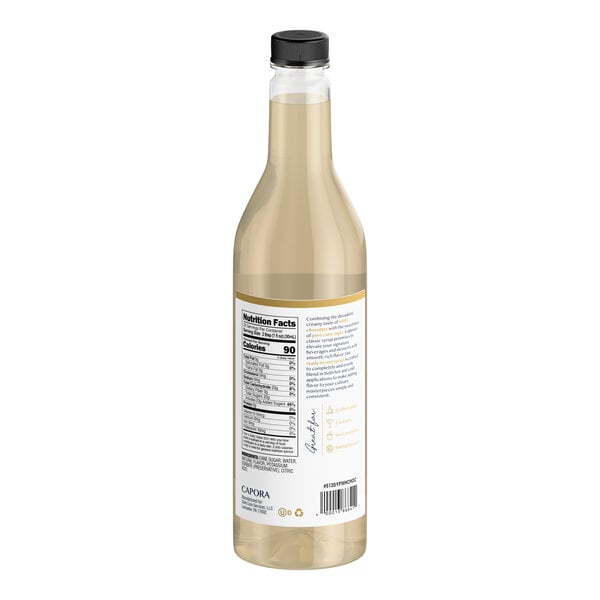 Capora White Chocolate Flavoring Syrup 750 mL - 6/Case