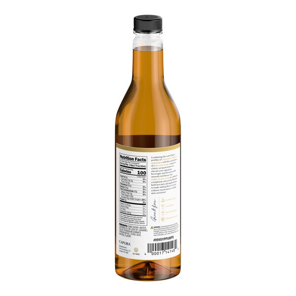 Capora Pumpkin Spice Flavoring Syrup 750 mL - 6/Case