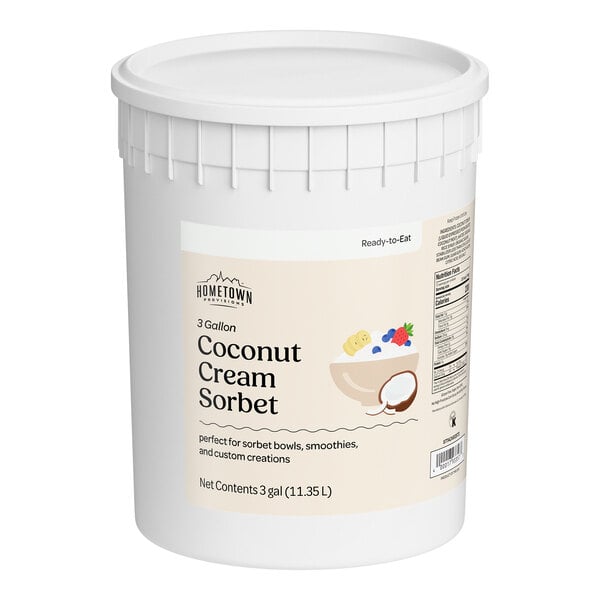 Hometown Provisions Coconut Cream Sorbet 3 Gallon