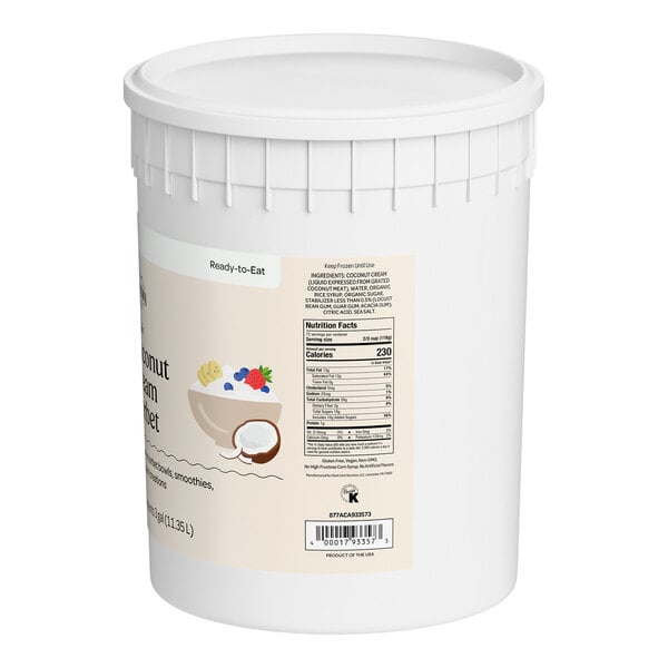 Hometown Provisions Coconut Cream Sorbet 3 Gallon
