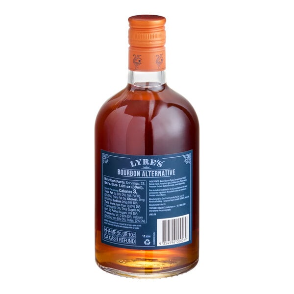 Lyre's American Malt Non-Alcoholic Bourbon 700mL Bottle