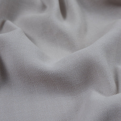 Armani Silver Cloud Herringbone Stretch Wool Woven