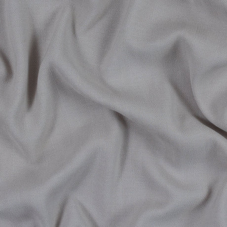 Armani Silver Cloud Herringbone Stretch Wool Woven