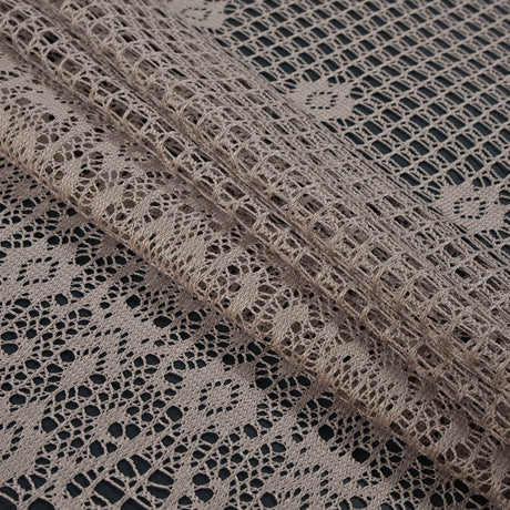 Famous NYC Designer Mojave Desert Crochet Lace with Scallop Border Design