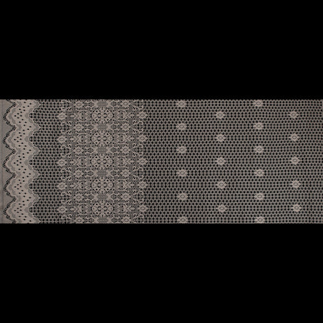Famous NYC Designer Mojave Desert Crochet Lace with Scallop Border Design