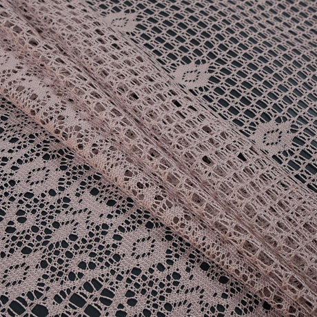 Famous NYC Designer Frappe Crochet Lace with Scallop Border Design