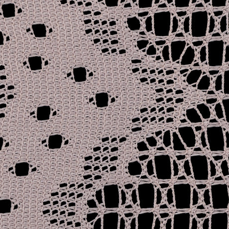 Famous NYC Designer Frappe Crochet Lace with Scallop Border Design