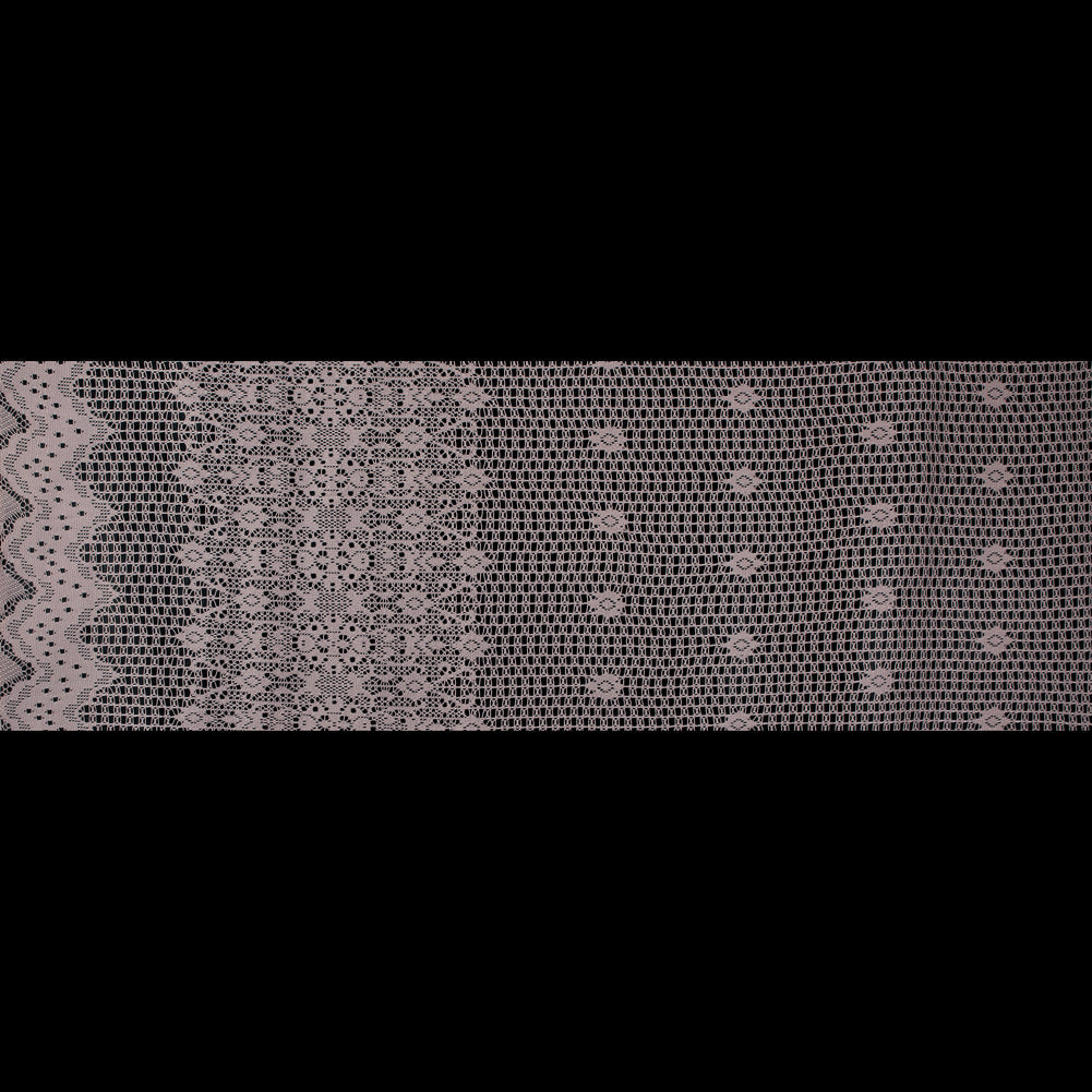 Famous NYC Designer Frappe Crochet Lace with Scallop Border Design