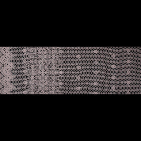 Famous NYC Designer Frappe Crochet Lace with Scallop Border Design