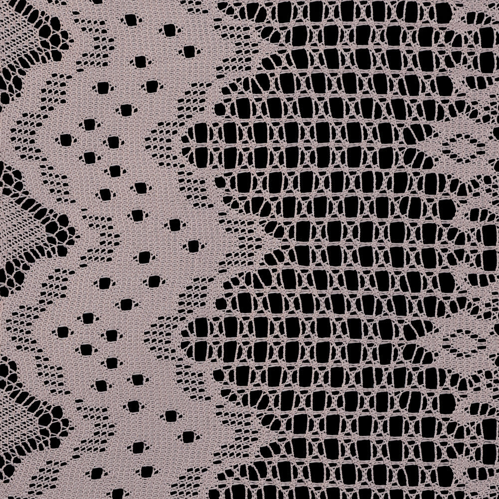 Famous NYC Designer Frappe Crochet Lace with Scallop Border Design