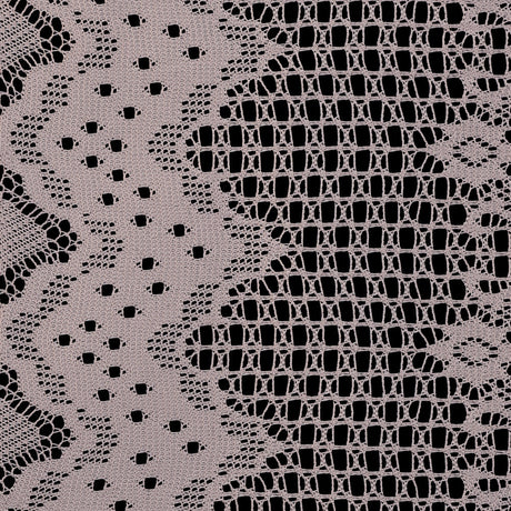 Famous NYC Designer Frappe Crochet Lace with Scallop Border Design