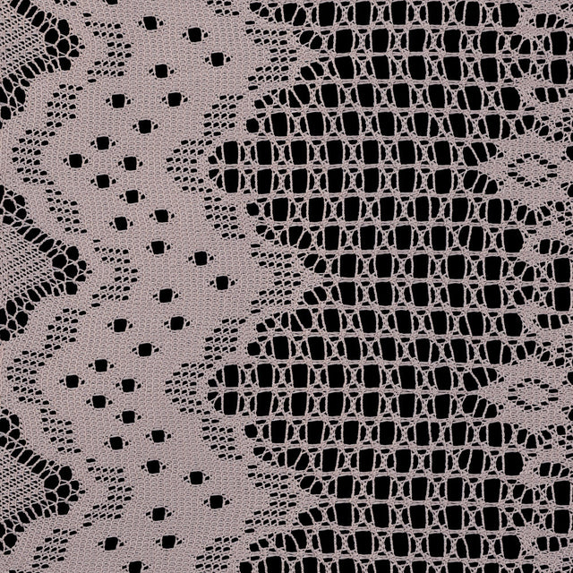 Famous NYC Designer Frappe Crochet Lace with Scallop Border Design