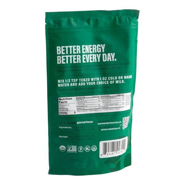 Tenzo Organic Ceremonial Matcha Green Tea Powder 400g (14.1 oz.)