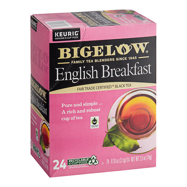 Bigelow English Breakfast Tea Single Serve Keurig® K-Cup® Pods - 96/Case
