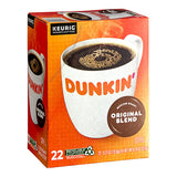 Dunkin' Original Blend Coffee Single Serve Keurig® K-Cup® Pods - 88/Case
