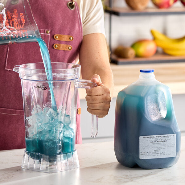 Barfresh No Sugar Added Blue Raspberry Smoothie Mix Concentrate 1 Gallon - 4/Case