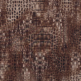 Toffee and Cornstalk Python Printed Double Faced Stretch Polyester Crepe
