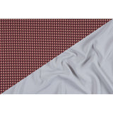 Scarlet and Mustang Geometric Double Faced Stretch Polyester Crepe