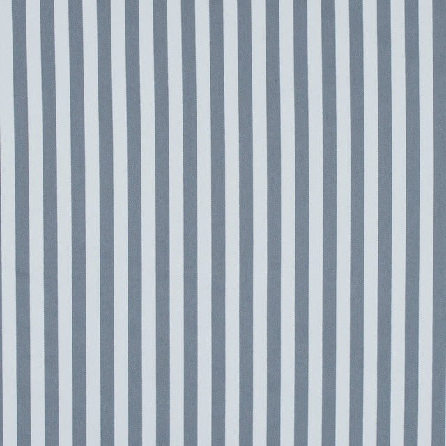Wild Dove and White Bengal Striped Polyester Twill with Give