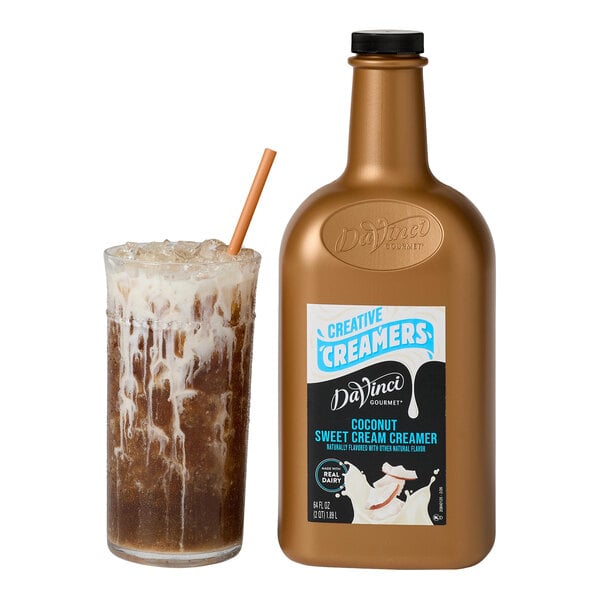 DaVinci Gourmet Coconut Sweet Cream Creamer 64 fl. oz. - 4/Case