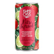 Island Oasis Nitro Infused Strawberry Margarita Craft Mixer 8.4 oz. - 24/Case