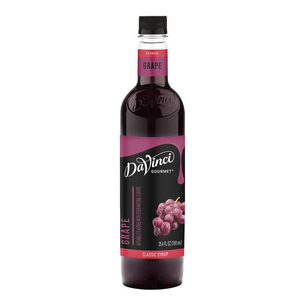 DaVinci Gourmet Classic Grape Flavoring / Fruit Syrup 750 mL - 4/Case