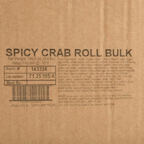 Moji Sushi Spicy California Sushi Roll 10.125 oz. - 14/Case