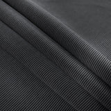 Black Luminous Polyester Ottoman