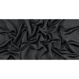 Black Luminous Polyester Ottoman