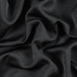 Black Luminous Polyester Ottoman
