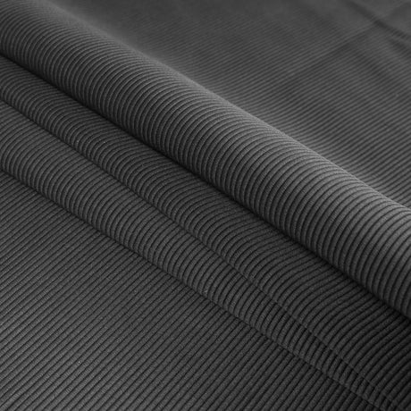 Black Polyester Ottoman