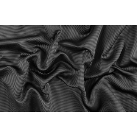 Black Polyester Ottoman