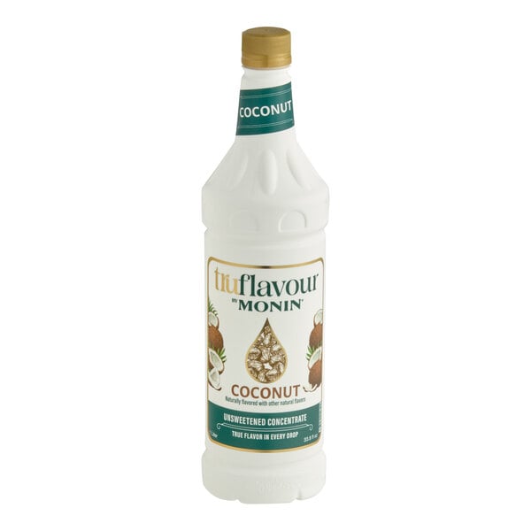TruFlavour by Monin Unsweetened Coconut Flavor Concentrate 1 Liter - 4/Case
