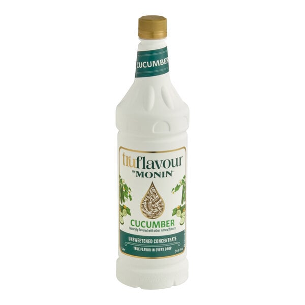 TruFlavour by Monin Unsweetened Cucumber Flavor Concentrate 1 Liter - 4/Case