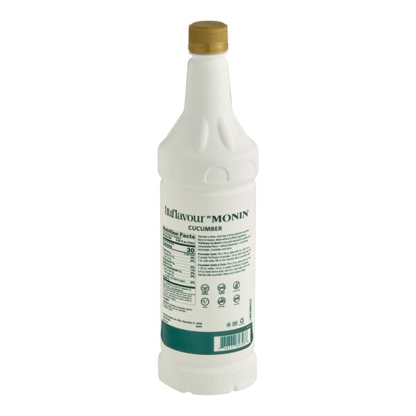TruFlavour by Monin Unsweetened Cucumber Flavor Concentrate 1 Liter - 4/Case