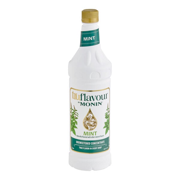 TruFlavour by Monin Unsweetened Mint Flavor Concentrate 1 Liter - 4/Case