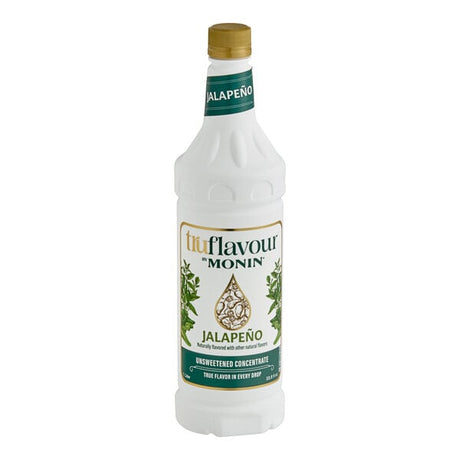 TruFlavour by Monin Unsweetened Jalapeno Culinary Flavor Concentrate 1 Liter - 4/Case