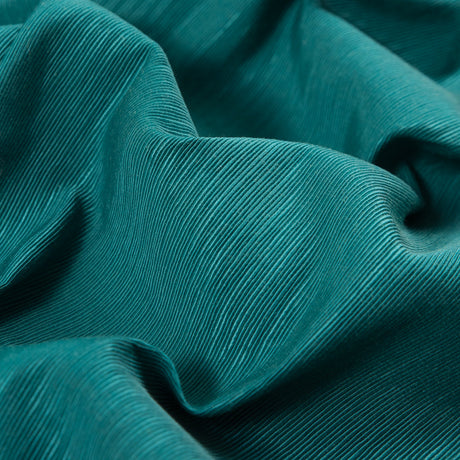 Ultramarine Green Cotton and Polyester Ottoman