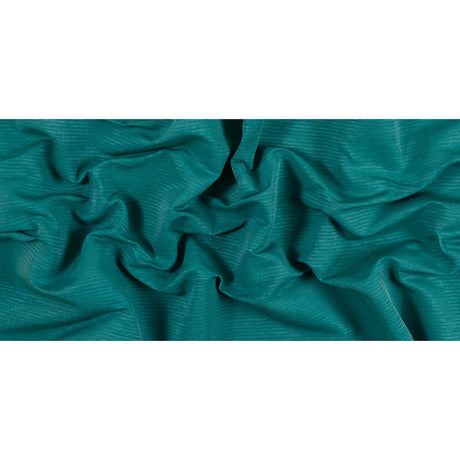 Ultramarine Green Cotton and Polyester Ottoman