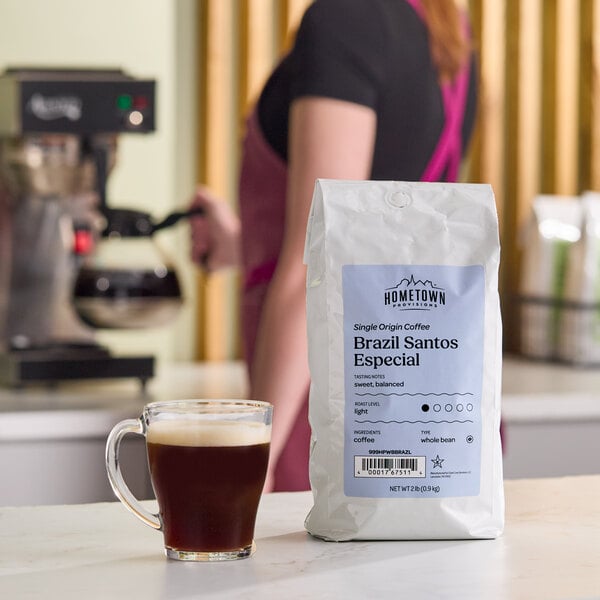 Hometown Provisions Brazil Santos Whole Bean Coffee 2 lb.