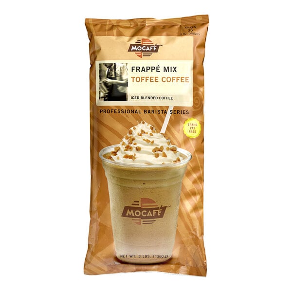 MOCAFE Toffee Coffee Frappe Mix Powder 3 lb.