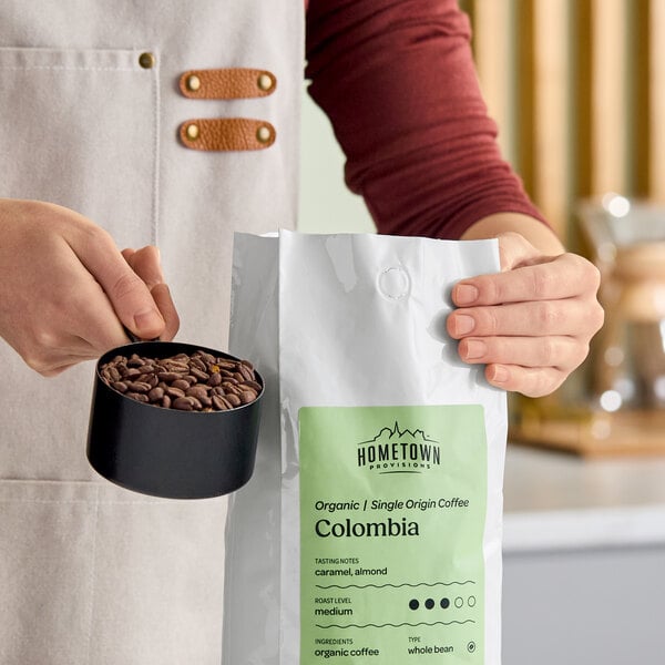 Hometown Provisions Organic Colombian Whole Bean Coffee 2 lb. - 5/Case